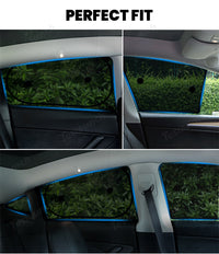 Tesla window shades installed reducing cabin heat in summer