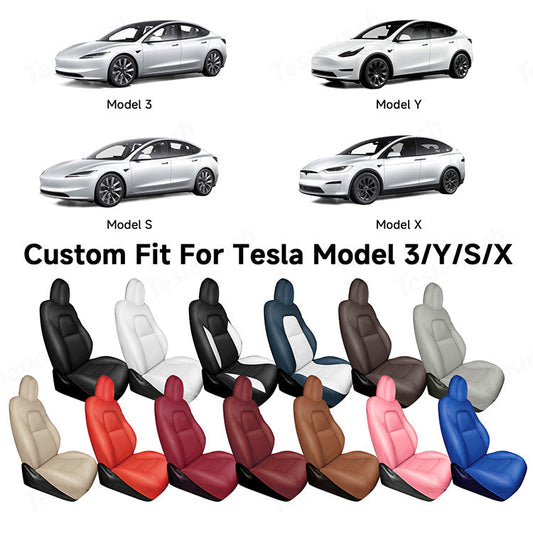 Tesla White Seat Covers