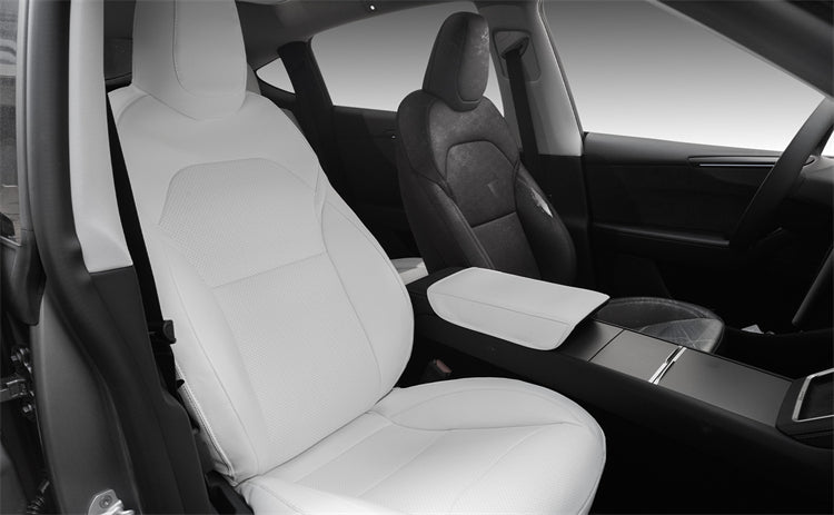 Autostoelhoezen Tesla Model Y Juniper 2025 2026 - Voor- En Achterbank, 3D Bandenreliëf, Airbagcompatibel, Zwart 5-zits