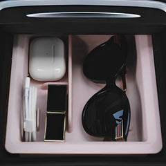 Organizer a doppio strato - Vassoio scorrevole per console centrale Tesla Model 3/Anno (2021-2023)