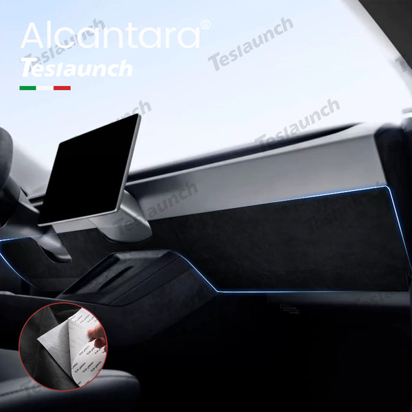 Adesivo per copertura presa d'aria cruscotto in Alcantara per 2024 Model 3  Highland