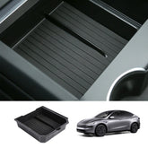 Caixa de armazenamento da consola central e apoio de braço para Tesla Model Y Juniper 2025+