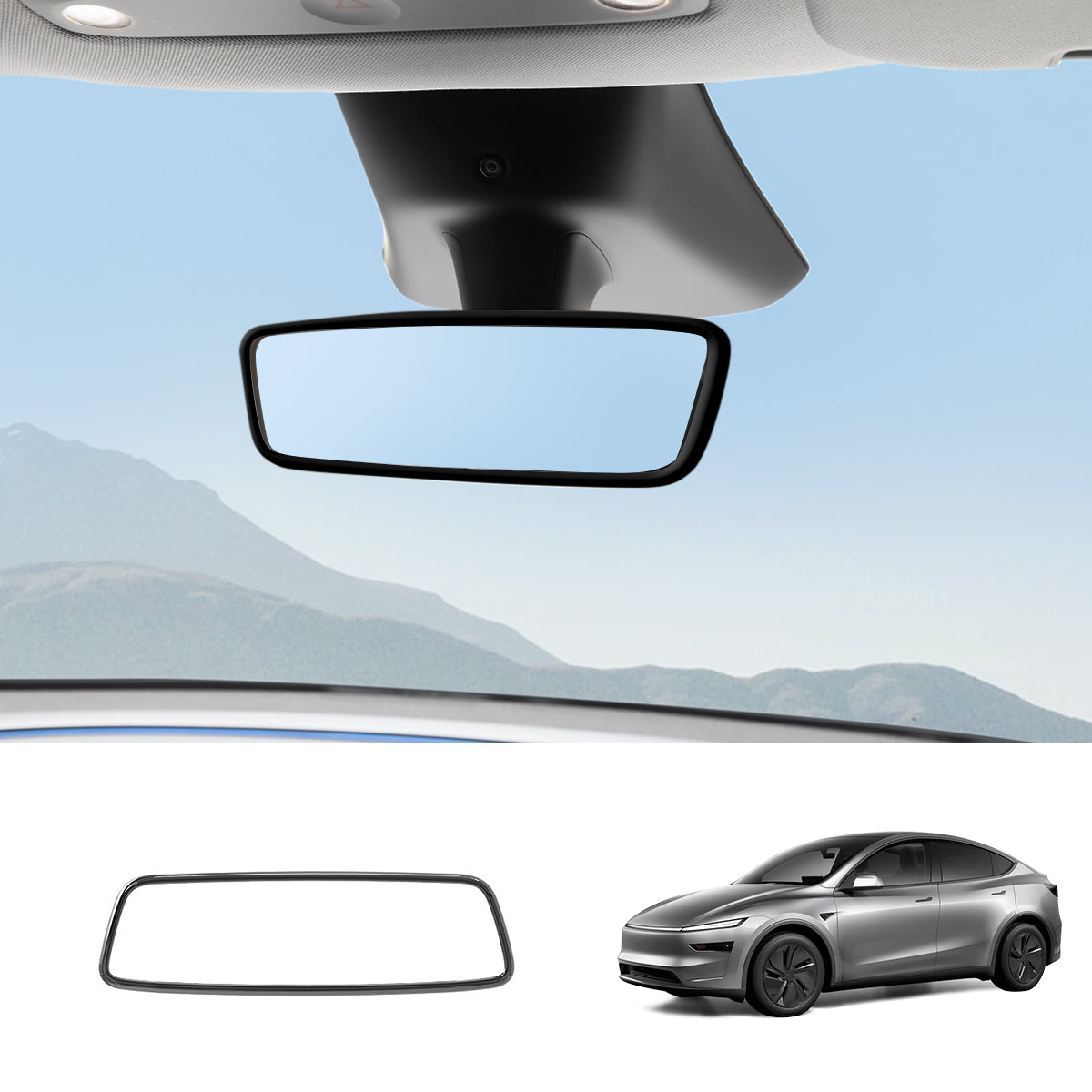 Interior Rearview Mirror Trim Cover for Tesla Model 3/Y