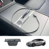 Center Console USB Hub Adapter for Tesla Model Y L 6-Seater 2026+