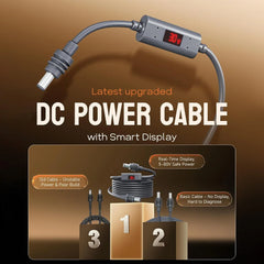 Starlink Mini DC Power Cable – Real-Time Voltage & Current Monitor