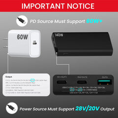 สายไฟ USB-C ถึง DC สำหรับ Starlink Mini