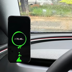 Snabb laddnings-magnetisk sug Smart luftkyld Snabb laddning Mobiltelefonhållare för Tesla modell 3/Y
