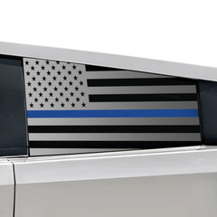 Vinylové samolepky na zadní okno s americkou vlajkou (2ks) pro Tesla Cybertruck