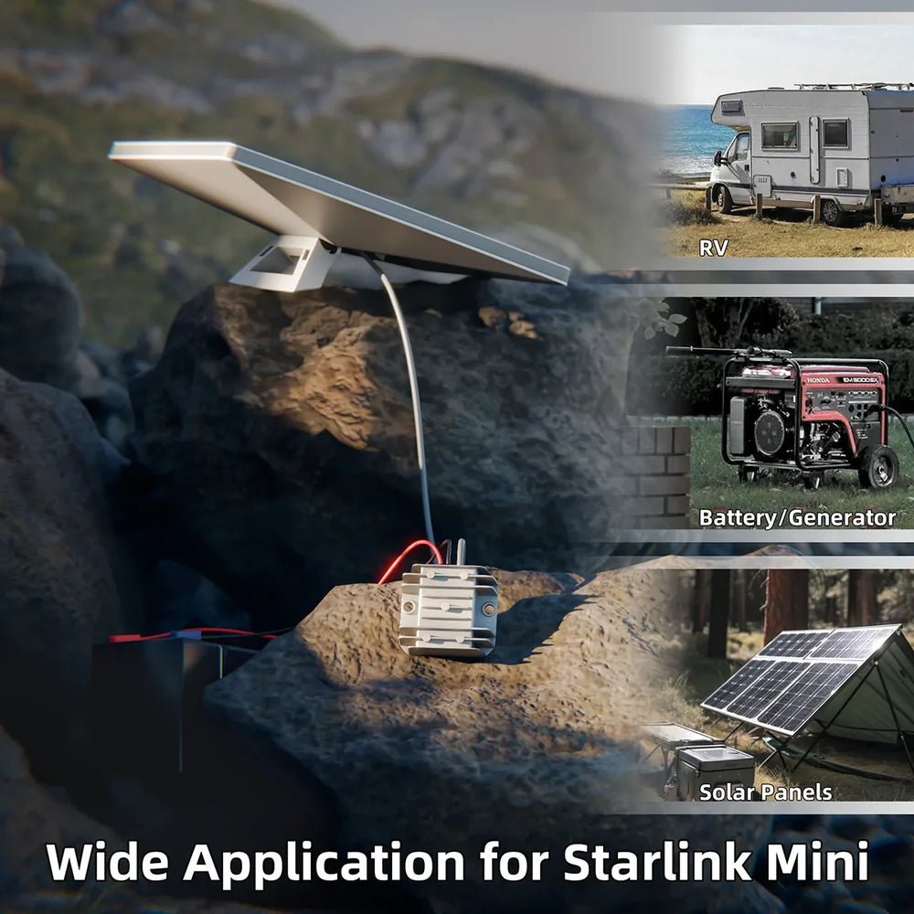 12V/24V to 30V Power Supply Adapter with DC Plug for Starlink Mini - T-Launch