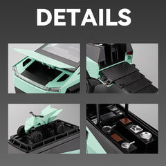 Cybertruck 1/24 Pickup Camping RV Samochód ze stopu metali Model