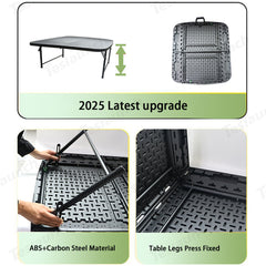 Upgraded Camping Folding Table Travel & Trunk Storage for Tesla Model Y Juniper 2025+