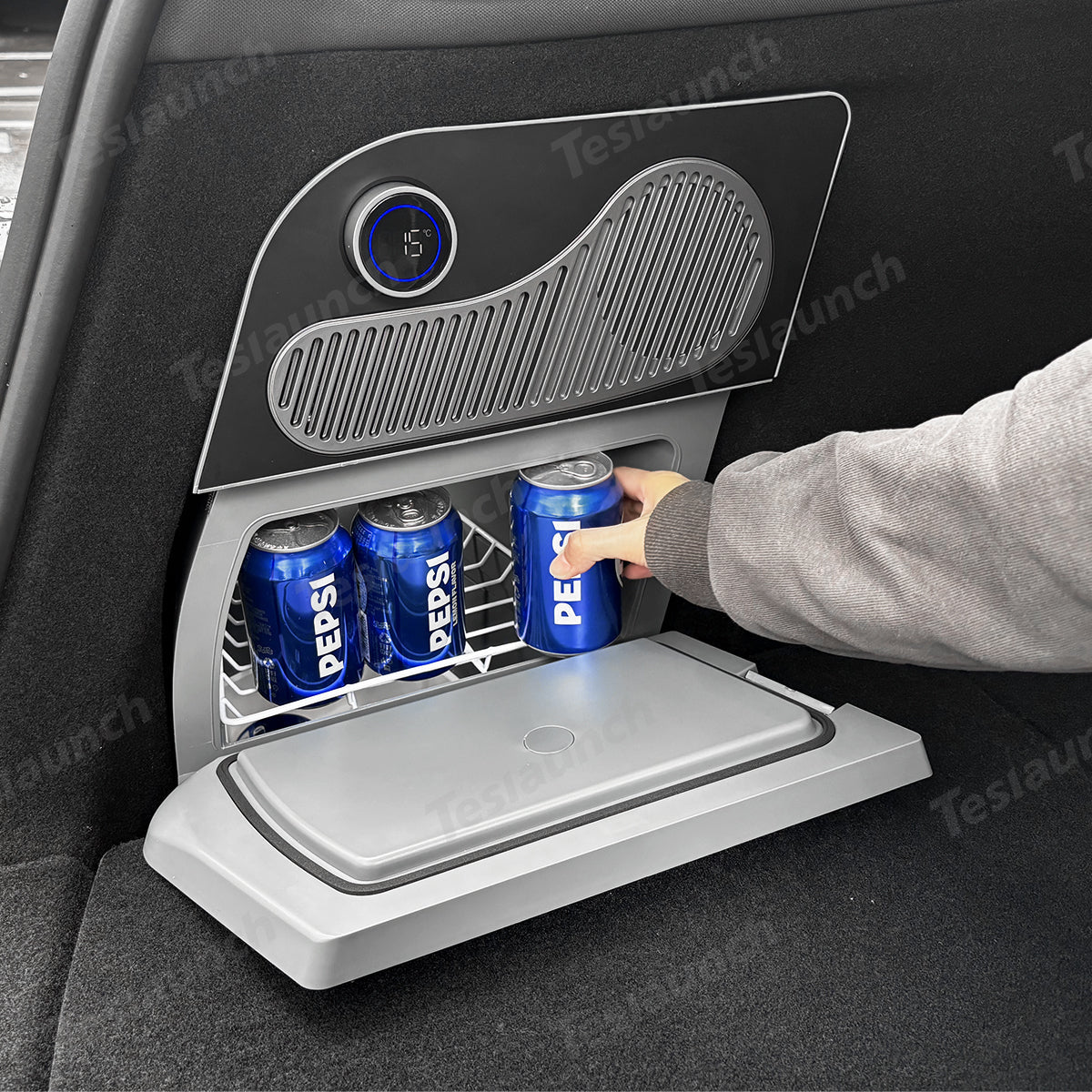 15L Hidden Rear Trunk Refrigerator – Compressor Cooler for Tesla Model Y 5 Seats - T-Launch