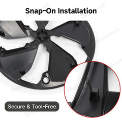 19'' Crossflow wieldoppen voor Tesla Model Y Juniper 2025+ – OEM-stijlen (set van 4)