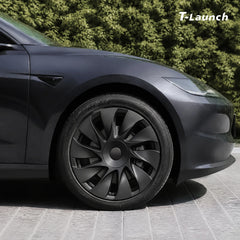 18'' Spiral Spoke Style Hubcaps Wheel Covers for 2025+ Tesla Model 3 Standard Prismata Wheels (Set of 4)