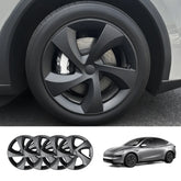19'' Crossflow Hubcaps Wheel Covers – Twist Spoke Style for Tesla Model Y Juniper 2025+ (Set of 4) - T-Launch