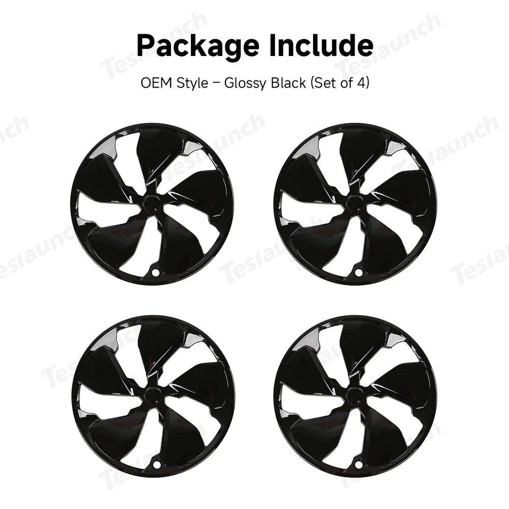 19'' Crossflow Wheel Cover Hubcaps for Tesla Model Y Juniper 2025+ – OEM Styles (Set of 4) - T-Launch