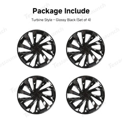 19'' Crossflow Wheel Cover Hubcaps for Tesla Model Y Juniper 2025+ – Turbine Styles (Set of 4) - T-Launch