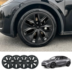 19'' Arachnid 2.0 Style Hubcaps Wheel Covers for 2020-2024 Tesla Model Y Gemini Light/Dark Wheels (Set of 4)
