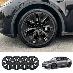 19'' Arachnid 2.0 Style Hubcaps Wheel Covers for 2020-2024 Tesla Model Y Gemini Light/Dark Wheels (Set of 4)