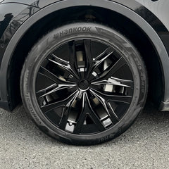 19'' Arachnid 2.0 Style Hubcaps Wheel Covers for 2020-2024 Tesla Model Y Gemini Light/Dark Wheels (Set of 4)