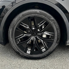 19'' Arachnid 2.0 Style Hubcaps Wheel Covers for 2020-2024 Tesla Model Y Gemini Light/Dark Wheels (Set of 4)