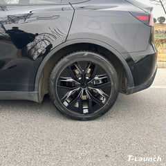 19'' Arachnid 2.0 Style Hubcaps Wheel Covers for 2020-2024 Tesla Model Y Gemini Light/Dark Wheels (Set of 4)
