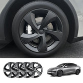 19'' Crossflow Hubcaps Wheel Covers – Twist Spoke Style for Tesla Model Y Juniper 2025+ (Set of 4)