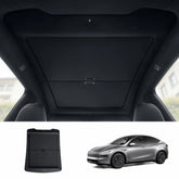 Behúzható tetőre szerelhető napellenző kettős 6,35 mm-es rögzítéssel és mágneses pontokkal Tesla Model Y (2020+)