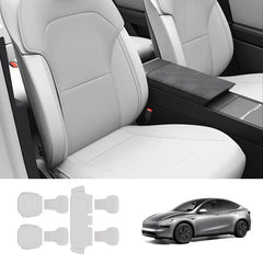 Napa Leather Seat Cushion Set – All-Season Ventilated Comfort for Tesla Model Y Juniper 2025+ (7-Piece Set)