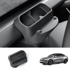 Multi-Function Steering Wheel Phone Mount & Glasses Holder for Tesla Model Y Juniper 2025+