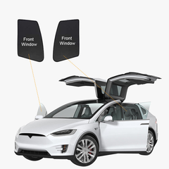 Model X(2015-2025) Soukromí a tepelně izolované sluneční závěsy pro Tesla Neprůhledná sluneční clona pro kempování a každodenní použití