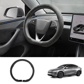 Alcantara Half-Open Steering Wheel Cover for Tesla Model 3/Y