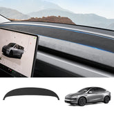 Suede Sunshade Dashboard Rohož – UV ochrana a antireflexní pro Tesla Model Y Juniper 2025+
