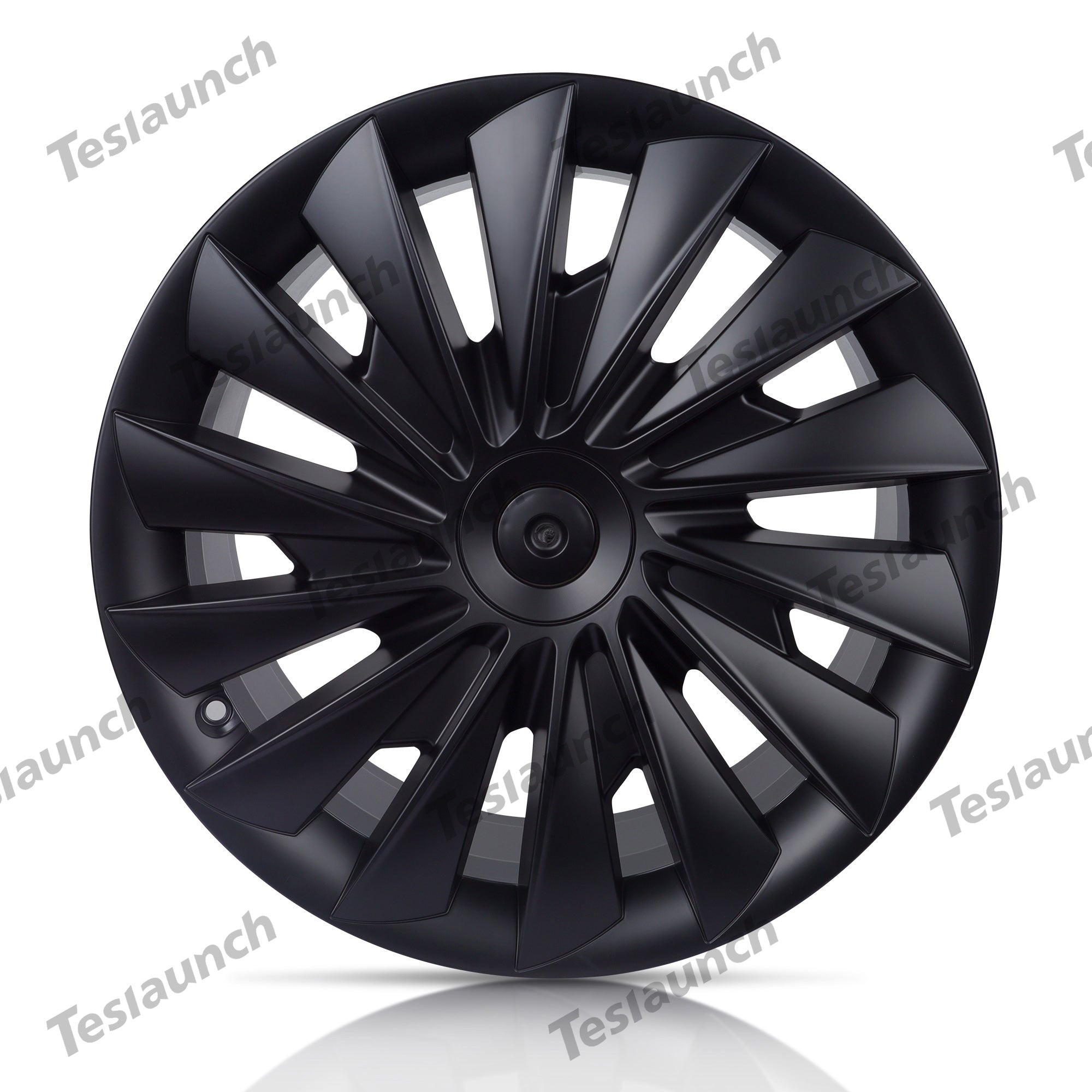 Enjoliveur de roue de style tourbillon pour Tesla 2024 Model Roues Phonton  3 Highland 18 ''(4PCS) - Noir mat
