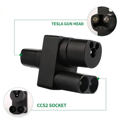 CCS2 para Tesla/Adaptador de carregamento NACS EV para Model 3/E/S/X