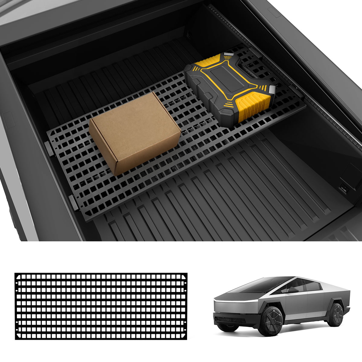 Bagasjerom bak L-Track Molle Cargo Hylle Rack for Cybertruck