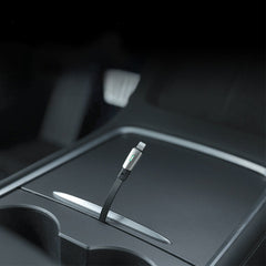 Model 3/Y/S/X Câble de chargement de téléphone portable pour voiture Câble de chargement rapide de type C pour iPhone Accessoires pour Tesla (2021-2024)