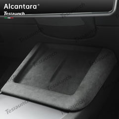Alcantara central control charge frame cover for 2024 Model 3