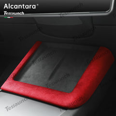 Alcantara central control charge frame cover for 2024 Model 3