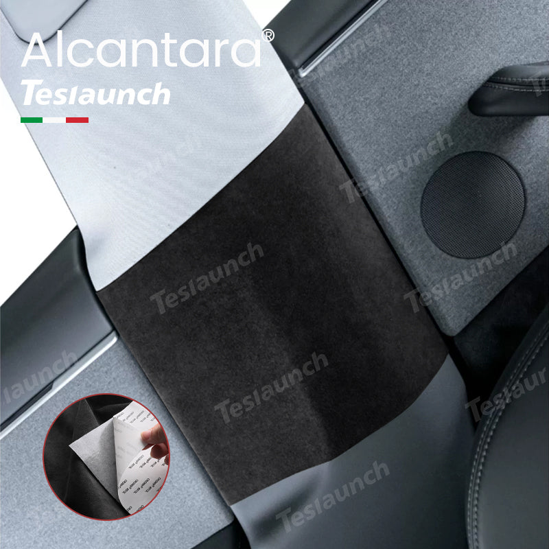 Alcantara Center Console Side Trim Sticker Cover For 2024 Model 3