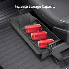 Caja de almacenamiento oculta debajo del asiento delantero para Tesla Camión cibernético