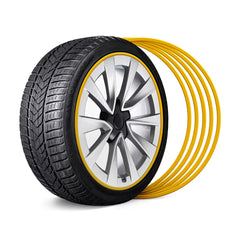 Altın Alüminyum Alaşımlı Jant Koruyucu - Tüm Arabalara Uyar (4 adet)