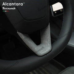 Capac în formă de U al volanului din Alcantara pentru 2024 Model 3 Highland