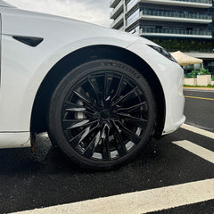 Nova Style -pyöränkapselit (4 kpl) mallille Tesla 2024+ Model 3 Highland 18'' Photon -vannetta (19'' Nova -vanteista inspiraationsa saanut)