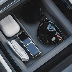 Organizer a doppio strato - Vassoio scorrevole per console centrale Tesla Model 3/Anno (2021-2023)
