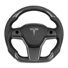 Carbon Fiber Yoke Steering Wheel for Tesla Model 3 (2017-2023)