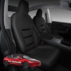 All-Inclusive 2024+ Tesla Model 3 Highland Seat Cover (3-Lined Insignia New Style)