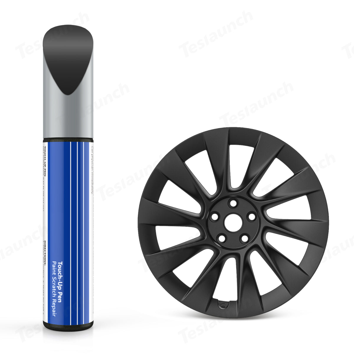 Wheel Rims Touch Up Paint for Tesla Model Y- DIY Curb Rash Repair Kits with Color-matched Touch Up Paint