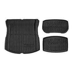 2024+ Model 3 Highland All-Weather Floor Mats Full Set Trunk Mat Cargo Mat Frunk Cargo Liner for Tesla - T-Launch