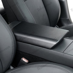2024+ Model 3 Highland Armrest Cover (Carbon Fiber Pattern ABS) For Tesla - T-Launch